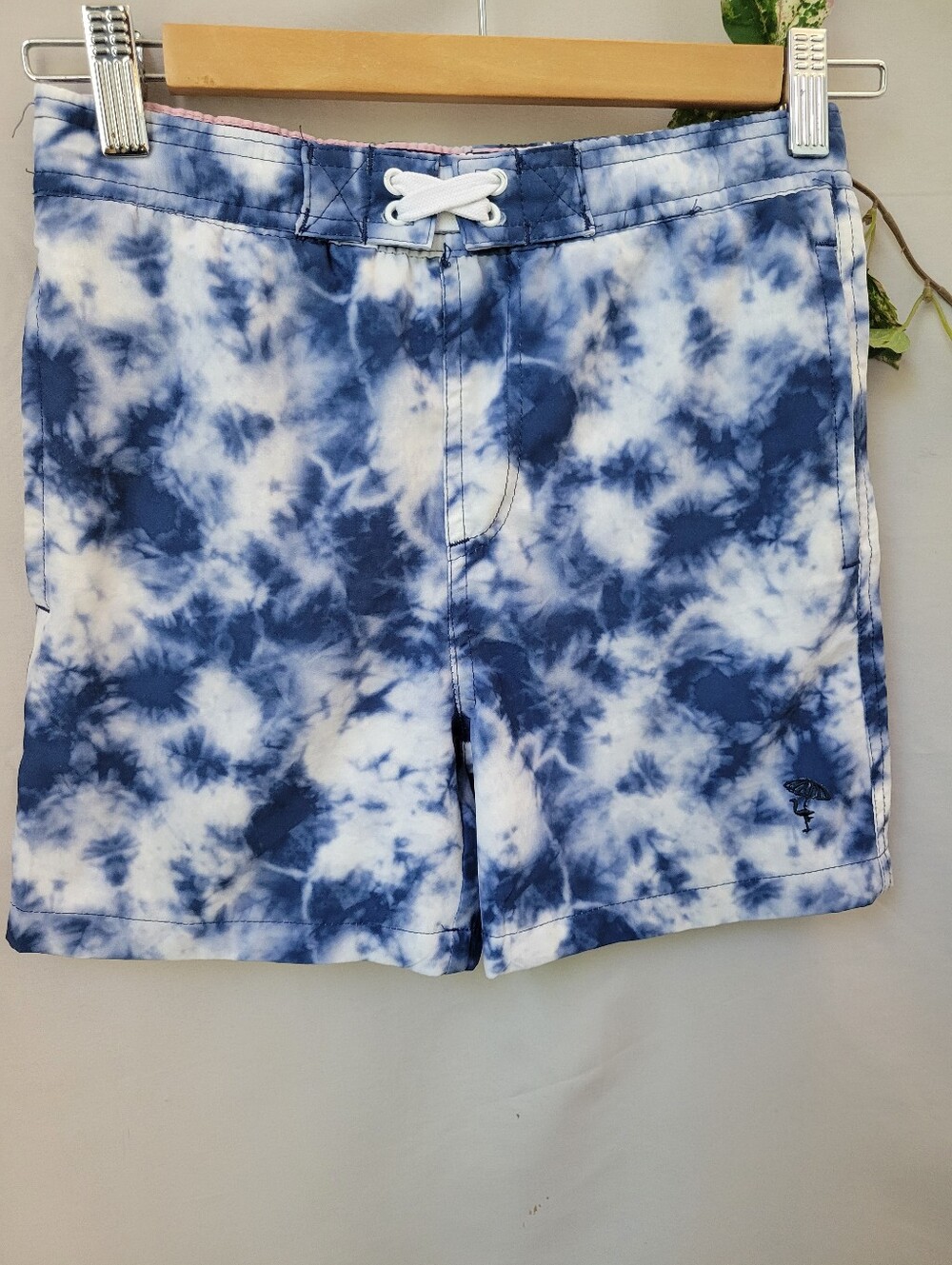 Shade Critters Palm Beam Tie Dye Swim Trunks Blue 5T